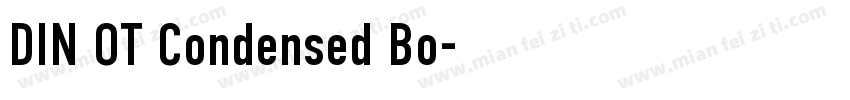 DIN OT Condensed Bo字体转换